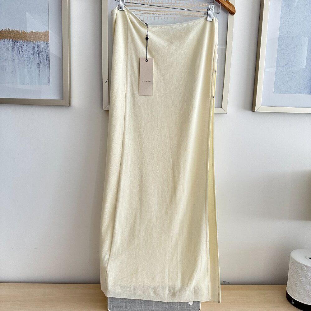 NWT Bec + bridge semi sheer cotton knit maxi skirt - Picture 4 of 7